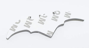 Metal logo backside paste with 3m tape