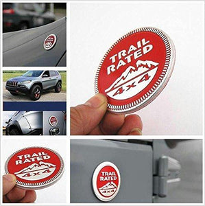 Trail rated logo installed on car