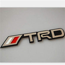 Load image into Gallery viewer, trd performance logo for toyota car in red &amp; Chrome Colour