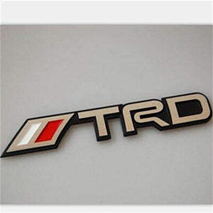 trd performance logo for toyota car in red & Chrome Colour