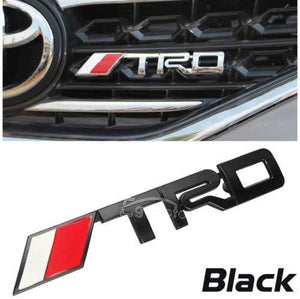 Installed trd racing sport logo in silver colour