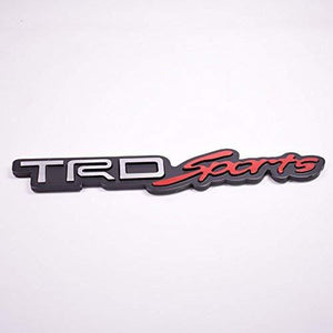 trd sport logo for all toyota car in red chrome colour