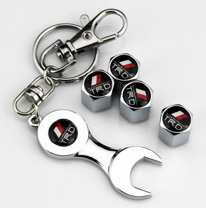 trd valve cap with keycahin for all cars