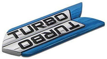 Load image into Gallery viewer, turbo metal logo in blue colour