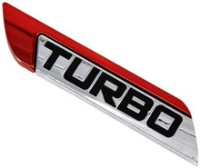 Load image into Gallery viewer, turbo metal logo in Red colour