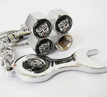 Load image into Gallery viewer, Shining Keychain with four tyre valve cap