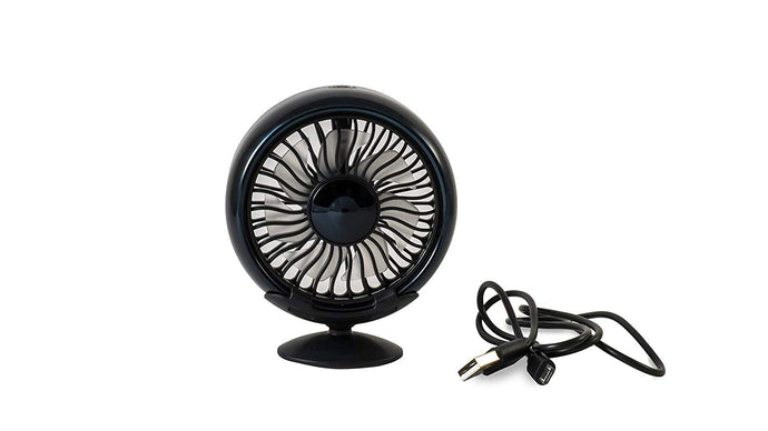 Black usb fan for car