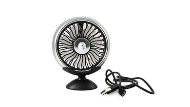 Silver USB Fan for car