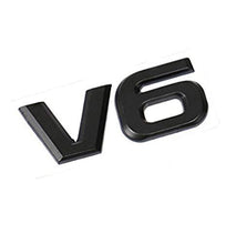 Load image into Gallery viewer, Black V6 letter logo for all cars