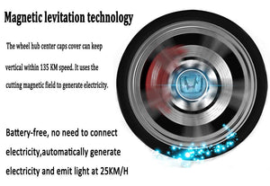 Magnetic levitation technology in wheel center cap for mercedes benz