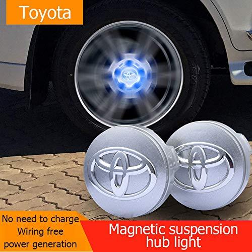 Magnetic suspension hub light for toyota car