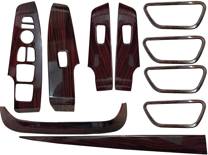 10 Pcs Wooden Interior for Hyundai Verna